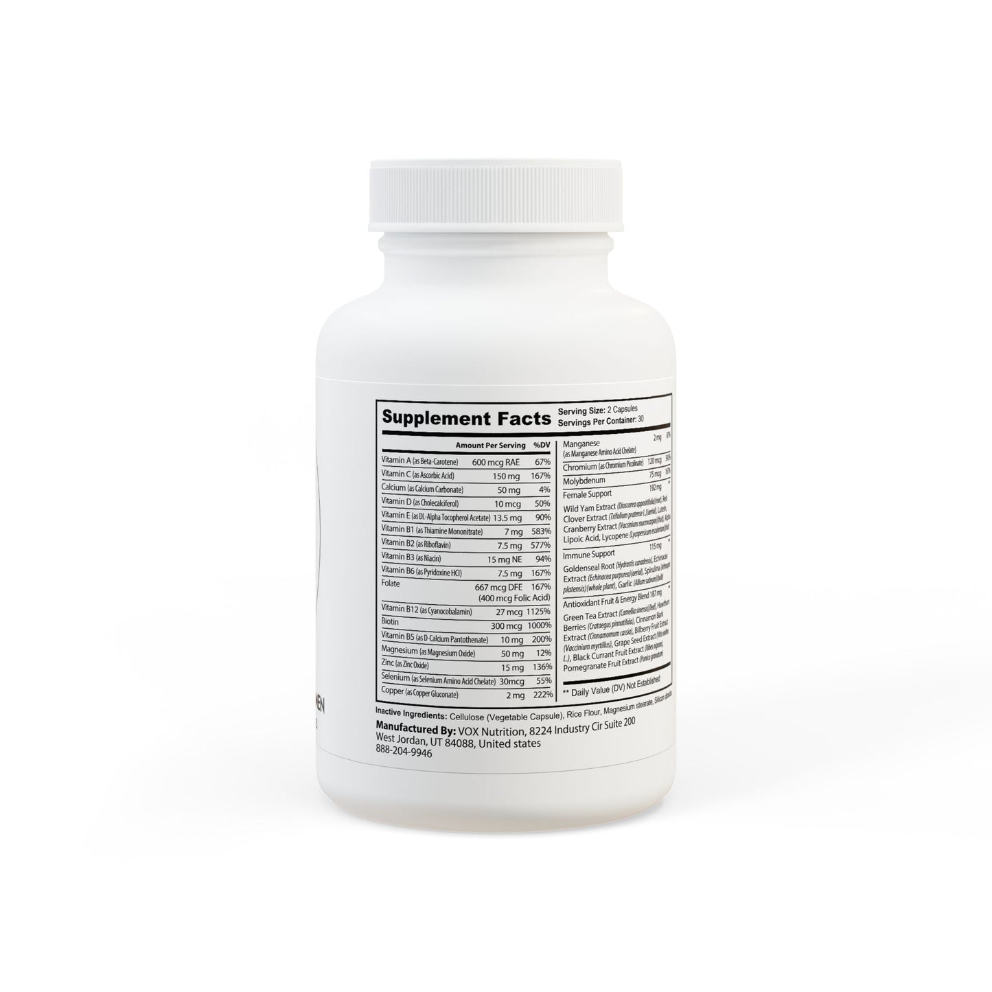 Glow Within – Women's Wellness Multivitamin (60 Capsules)